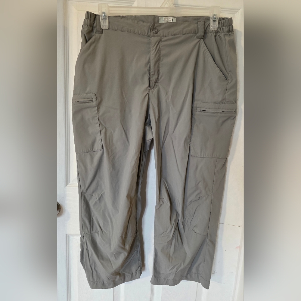 LL Bean Nylon Tropicwear Cargo Capri Pants